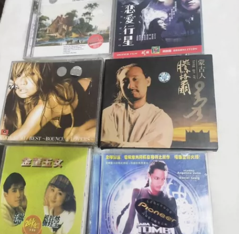 蝶片6盘,美国乡村民谣未拆封,其它内外一至...