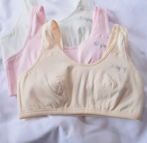 【全新3件装包邮】发育期少女背心，前胸夹棉...