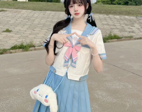 樱诺揽月原创正版jk制服套装裙日系水