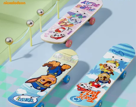 汪汪队儿童滑板初学者新款男童小滑板女孩双翘...