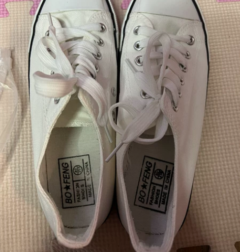 穿过一次的帆布鞋 40码39码的脚穿也毫无...