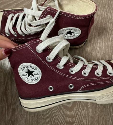 匡威高邦1970s酒红色36.5码 内长2...