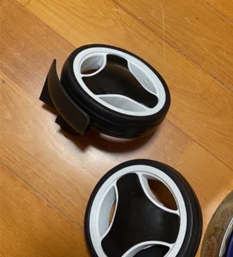 闲置小学生中学生boby拉杆书包静音轮一对...