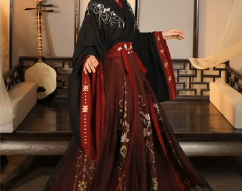 云芳晴绾星辰汉服女中国风交领齐腰襦裙魏晋风...