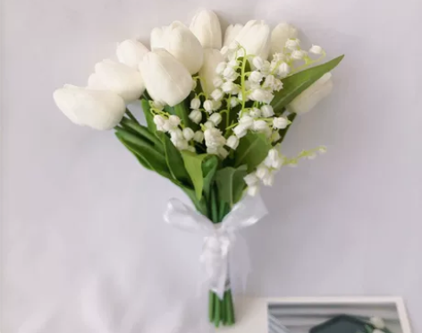 （5支19.9包邮）仿真铃兰花 台桌插花家...