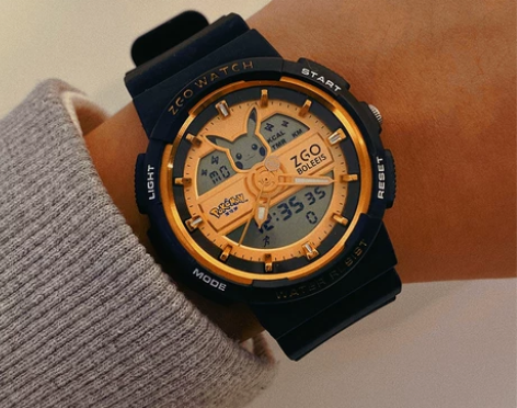 正港ZGO宝可梦皮卡丘联名手表女款学生独角...