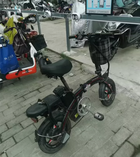 正步 折叠电动车，大电池，在外吃灰，转 感...