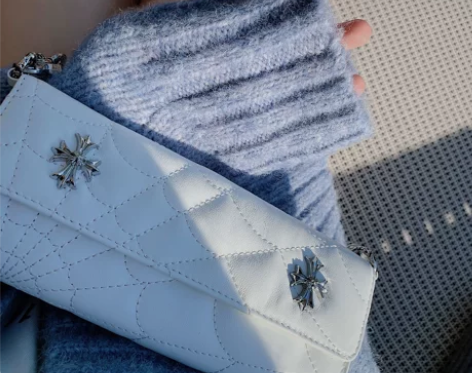 赵辰晨 菱格/蛛网羊皮链条包女2022新款...