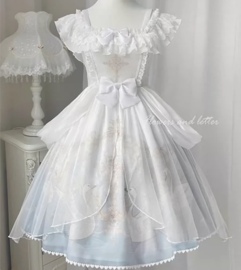 【出】锦慕 lolita 天鹅之梦 jsk...