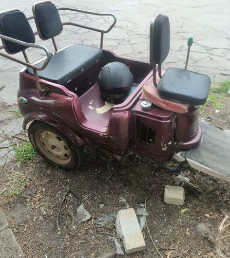 老头乐望江铃木小三轮，链条传动，不是传动轴...