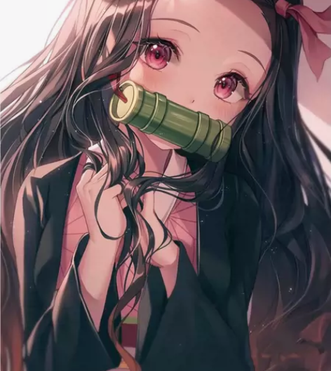 鬼灭之刃弥豆子cos服全套含假发全新包邮！...