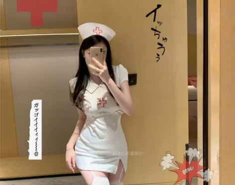 万圣节性感护士制服cosplay医生角色扮...