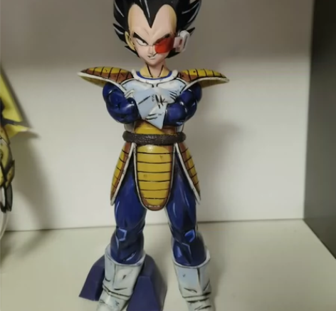贝吉塔漫画色重涂，带盒子 展示 万代龙珠一...