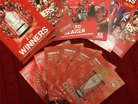 利物浦各轮联赛、杯赛最新版场刊均可订购 利...