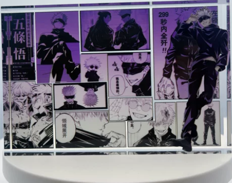 咒术回战亚克力水晶转桌面摆件动漫周边二次元...