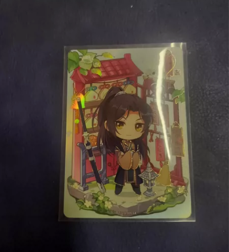 出两张天官赐福光栅卡默认出厂瑕标价两张 懂...