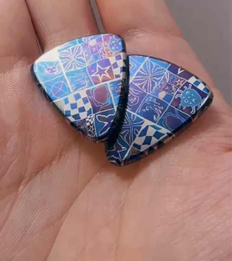 已绝版！手工吉他拨片贝斯拨片电吉他速弹拨片...