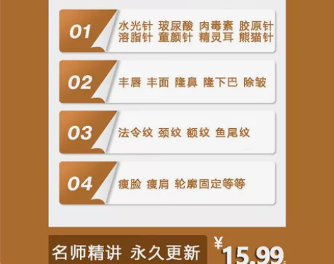 医美针剂注射教程微整形填充面部玻尿酸提升除...