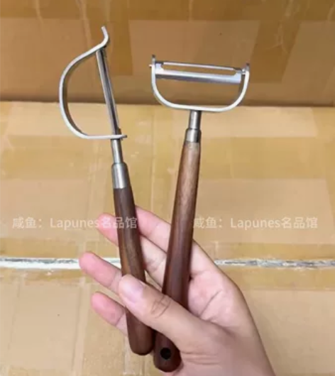 名品·304胡桃木削皮刀土豆去皮神器苹果瓜...