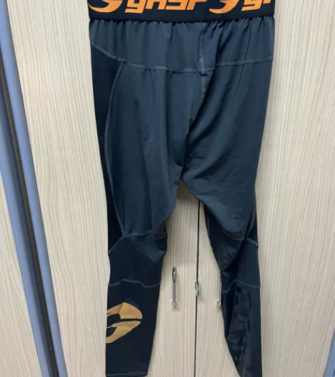 GASP肌肉兄弟高弹力运动压缩裤男透气速干...