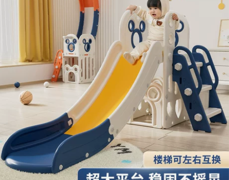 儿童滑滑梯室内家用小型宝宝滑梯折叠多功能小...