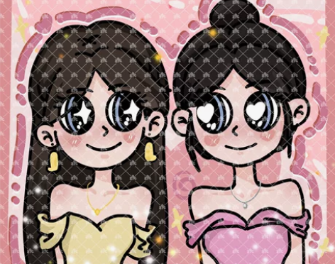 星碟风头像卡通头像Q版设计约稿 照片转手绘...