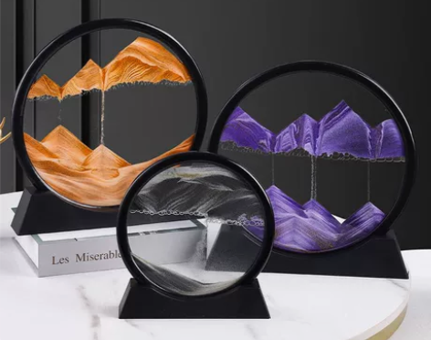 3d立体流沙画沙漏创意摆件个性摆设 仓库升...