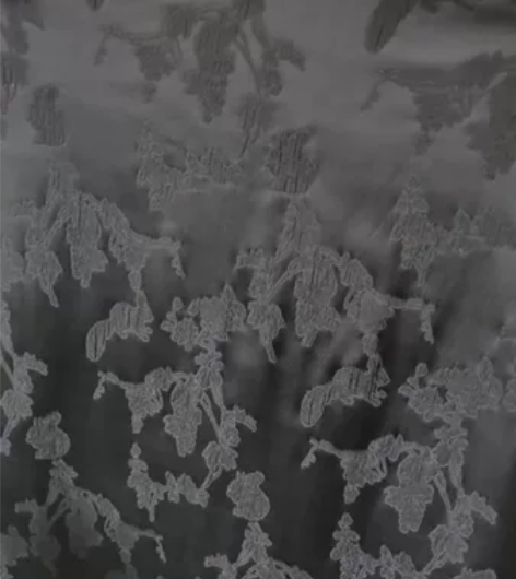 很火爆的黑色新中式小外套，内外提花，醋酸面...