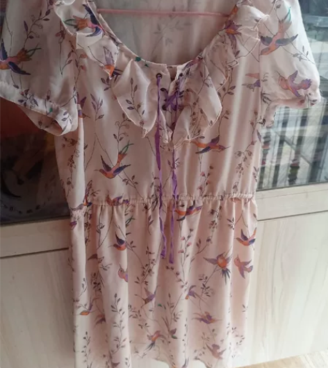 甜美可爱风，连衣裙，长约90，M码，实物比...