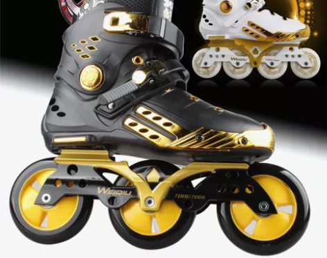 速滑轮滑鞋专业竞速儿童成人成年溜冰鞋大轮速...