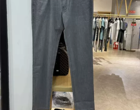 威可多专柜正品男士春夏款休闲舒适微弹修身灰...