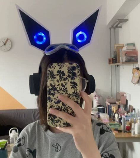 安琪拉心灵骇客,cos耳机道具可发光,订做...
