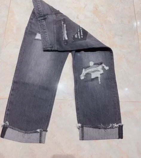 小春牛仔裤  破洞裤  L腰围37  xL...