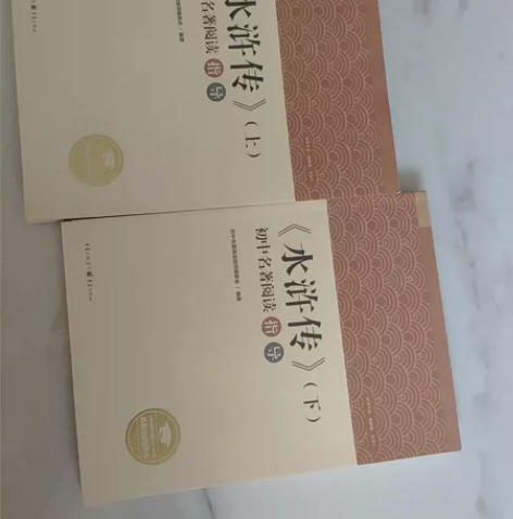 水浒传上下两册初中名著阅读指导 重庆出版社...