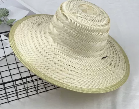 竹编帽子 男女款遮阳帽防晒大沿檐凉帽出游太...