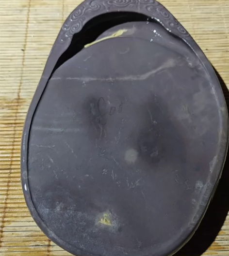 端砚坑仔八寸古云砚浮云冻老人斑青花胭脂红火...