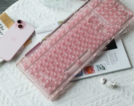 奇不木KiiBOOM 光魅98透明机械键盘...