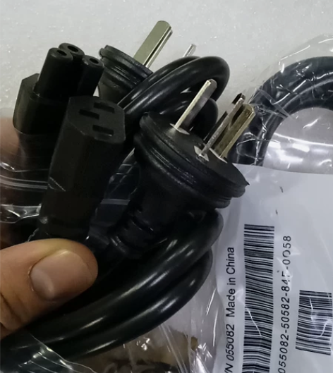 全新电脑主机品子尾电源线，笔记本三孔梅花电...