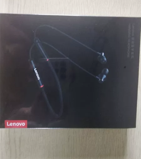 联想运动蓝牙耳机黑色he05x 全新未拆封...