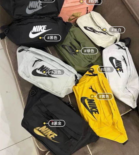 耐克腰包王一博同款斜挎包单肩包运动胸包男女...