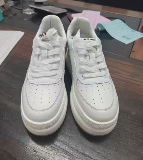 全新秋春真皮小白鞋透气内增高，全新37码系...