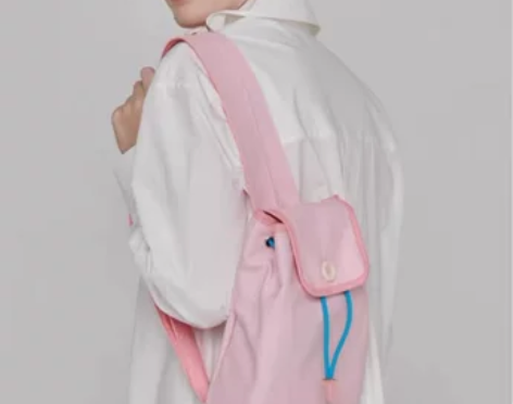 粉色可爱少女包包2023新款森系书包单肩背...