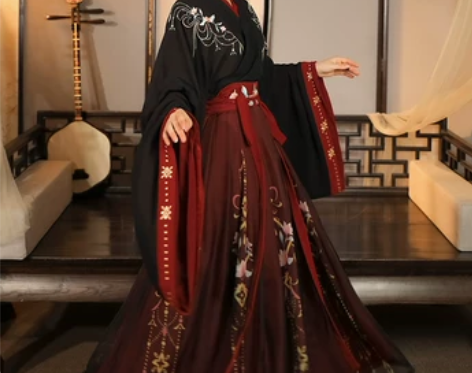 云芳晴绾星辰汉服女中国风交领齐腰襦裙魏晋风...