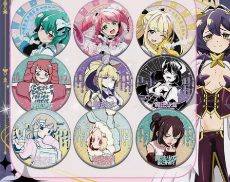 梦想成为魔法少女PET双闪马口铁徽章二次元...