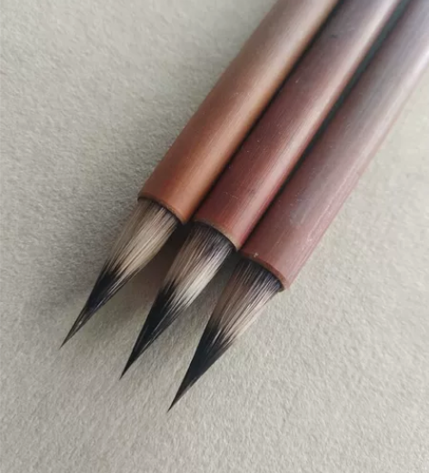 回流毛笔，抄经，小楷毛笔，紫毫小楷毛笔出锋...