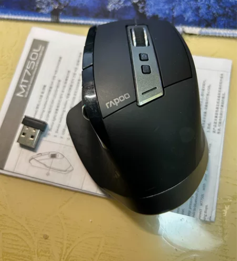 雷柏 MT750L鼠标,带接收器和充电线 ...