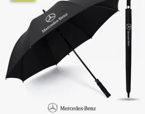 梅赛德斯奔驰雨伞原装厂长柄折叠防晒全自动超...