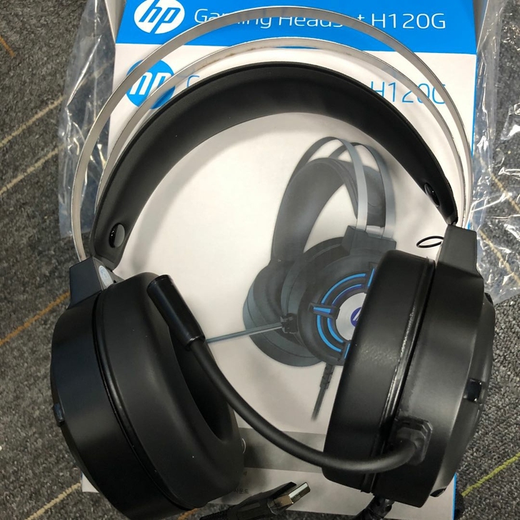 HP/惠普H120G电脑耳机头戴式吃鸡听声...
