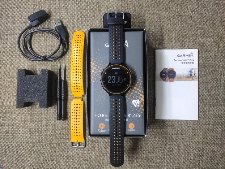 佳明235运动手表标准版，8.5新具体看图