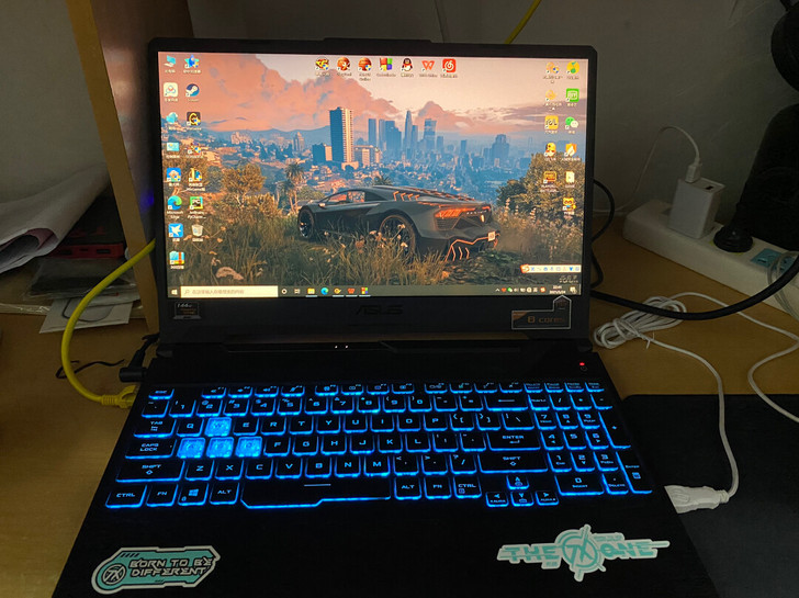 华硕天选笔记本游戏本电脑 元气蓝